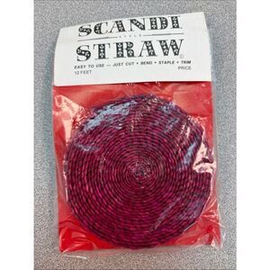 Vintage Scandi Straw braid for crafting, lot of 6